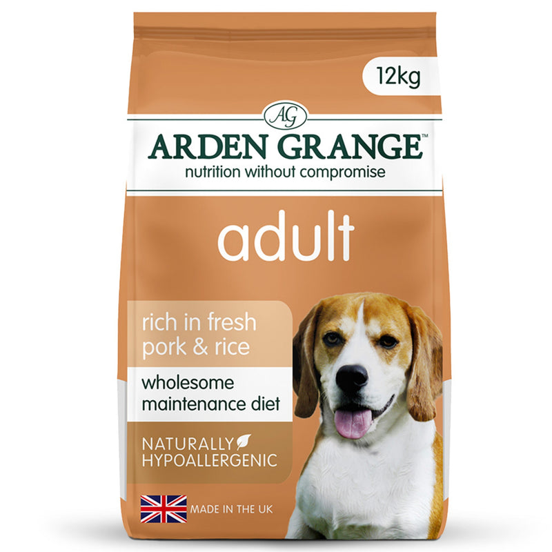 Load image into Gallery viewer, Arden Grange Adult Dry Dog Food – Pork & Rice, hypoallergenic complete nutrition for dogs