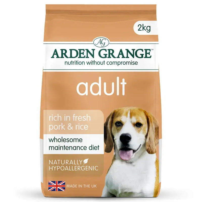 Load image into Gallery viewer, Arden Grange Adult Dry Dog Food – Pork & Rice, hypoallergenic complete nutrition for dogs