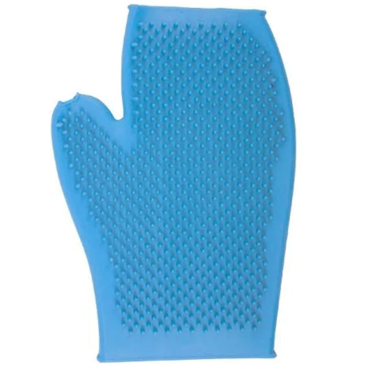 Ancol Rubber Grooming Glove Blue