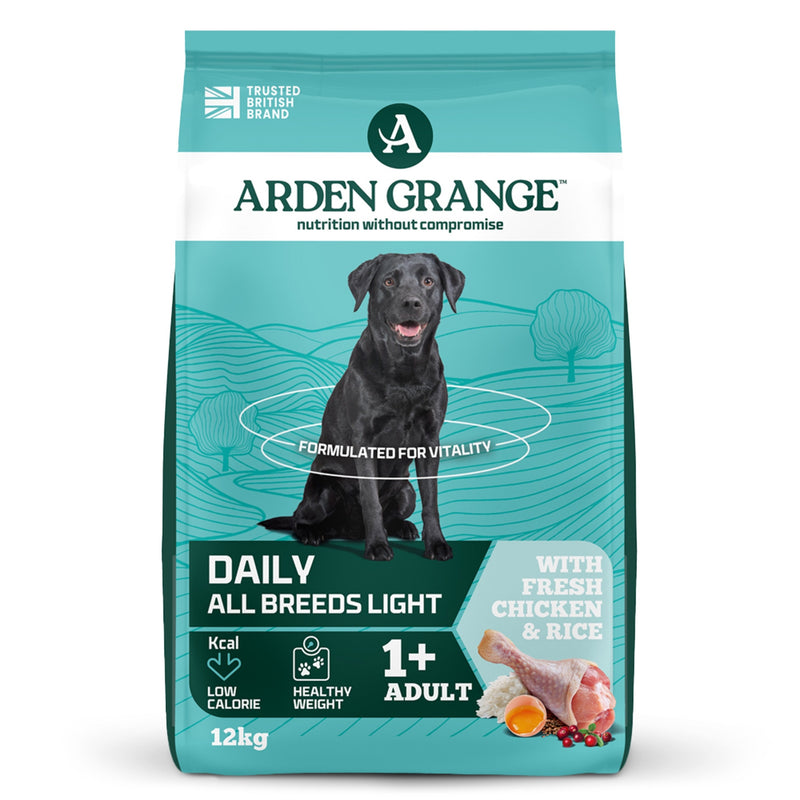 Load image into Gallery viewer, Arden Grange Light Adult Dry Dog Food – Chicken & Rice, Weight Control & Hypoallergenic