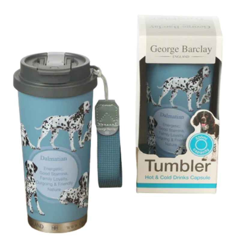 Load image into Gallery viewer, George Barclay Dalmatian Tumbler For Hot & Cold Drinks 500ml