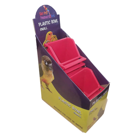 Plastic Bird Feeding Bowl Small Medium Large
