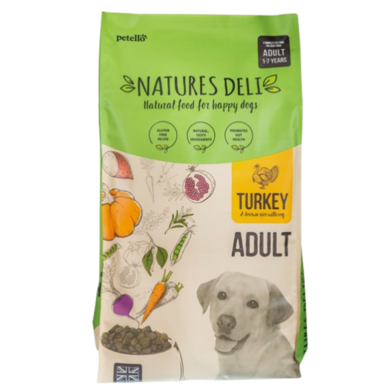 Load image into Gallery viewer, Natures Deli Adult Dry Dog Food- Turkey & Brown Rice