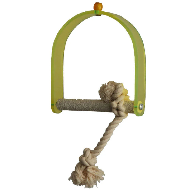 Load image into Gallery viewer, Sturdy Concrete & Plastic Bird Swing for Active Birds
