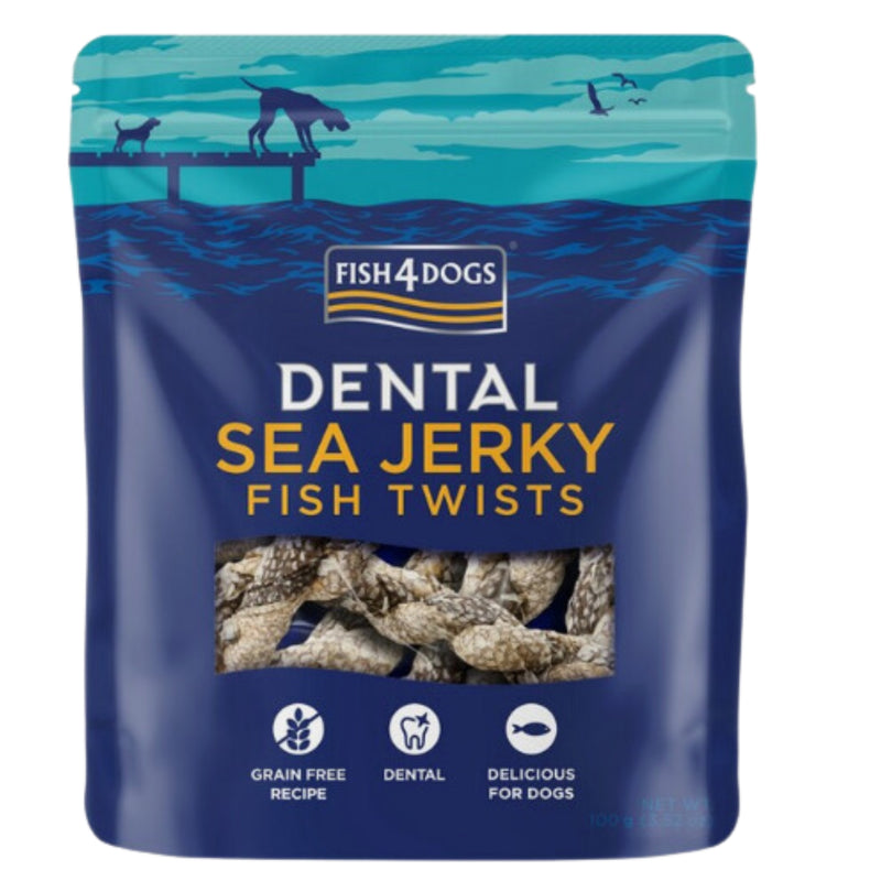Load image into Gallery viewer, Fish4Dogs Dental Sea Jerky Fish Twists