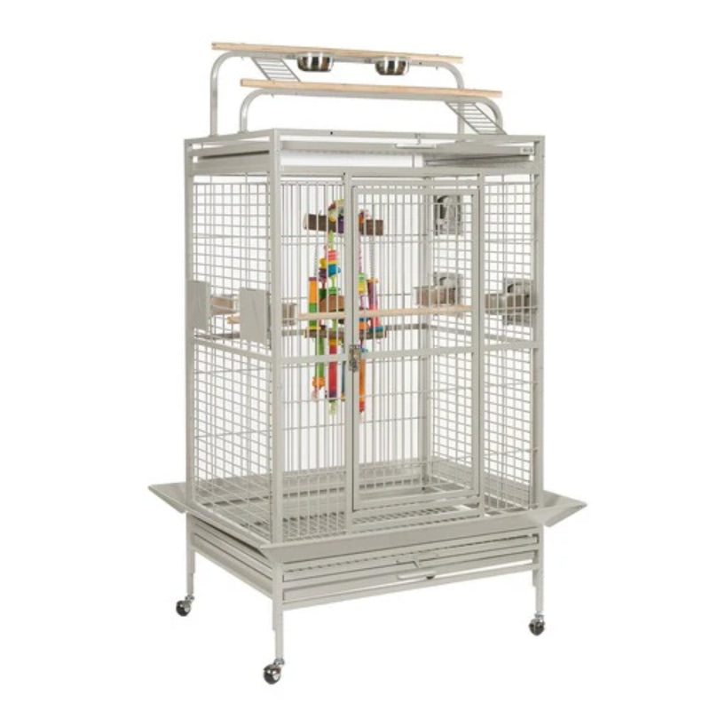 Load image into Gallery viewer, Santos Play II Parrot Cage – spacious, secure, and durable bird enclosure with built-in play area.