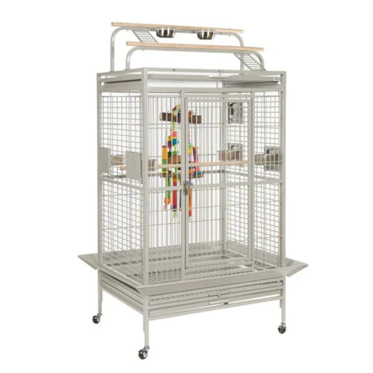 Santos Play II Parrot Cage – spacious, secure, and durable bird enclosure with built-in play area.