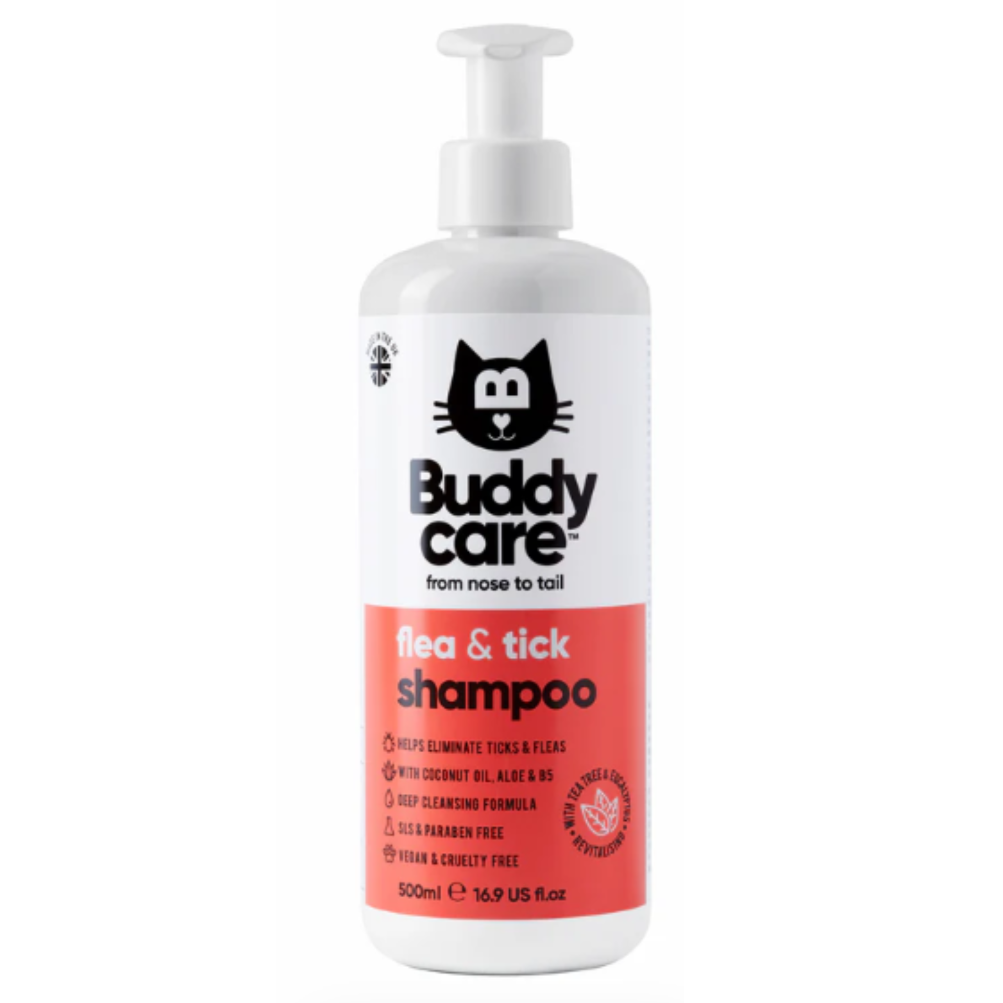 Buddycare Flea & Tick Cat Shampoo | Gentle & Effective Pest Control ...