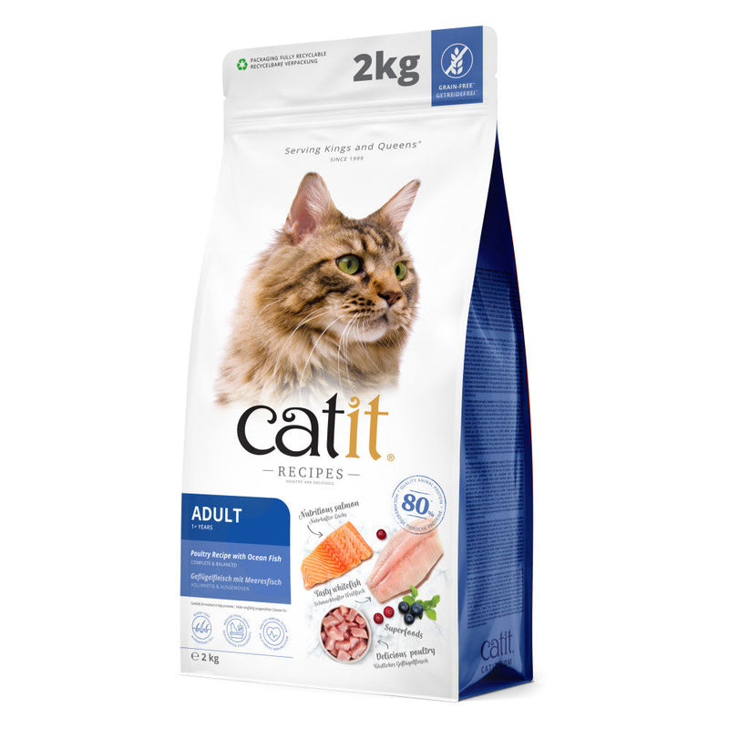 Load image into Gallery viewer, "Catit Poultry with Ocean Fish – Grain-free, high-protein cat food with real poultry and fish for healthy digestion and coat care."
