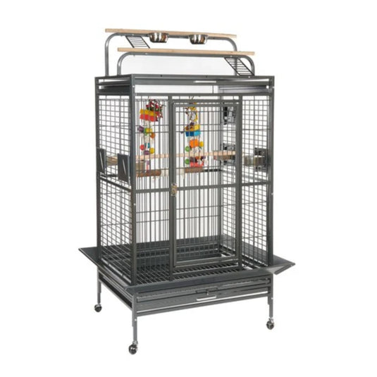 Santos Play II Parrot Cage – spacious, secure, and durable bird enclosure with built-in play area.