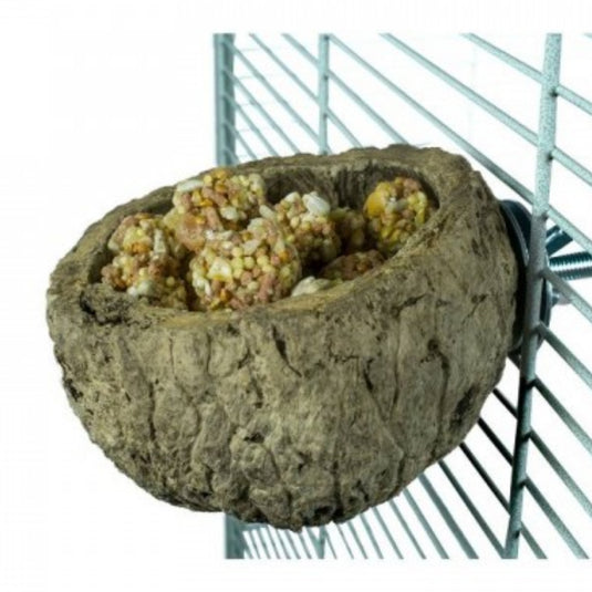 Back Zoo Nature Discovery Bowl – Natural Foraging & Enrichment Dish for Small Birds & Rodents
