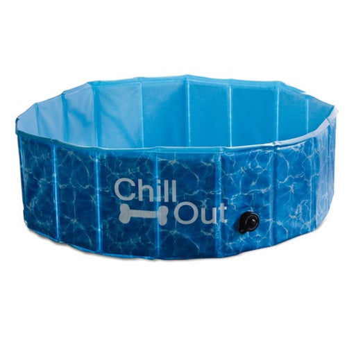 All For Paws Chill Out Splash and Fun Dog Pool Medium – durable foldable pet pool for summer cooling