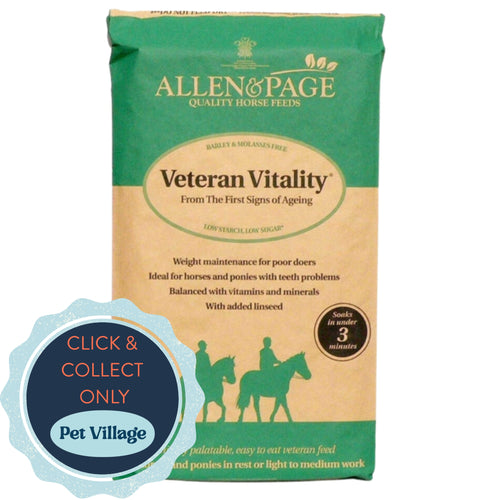 Allen & Page Veteran Vitality Horse Feed 20kg – Premium Nutrition for Older Horses