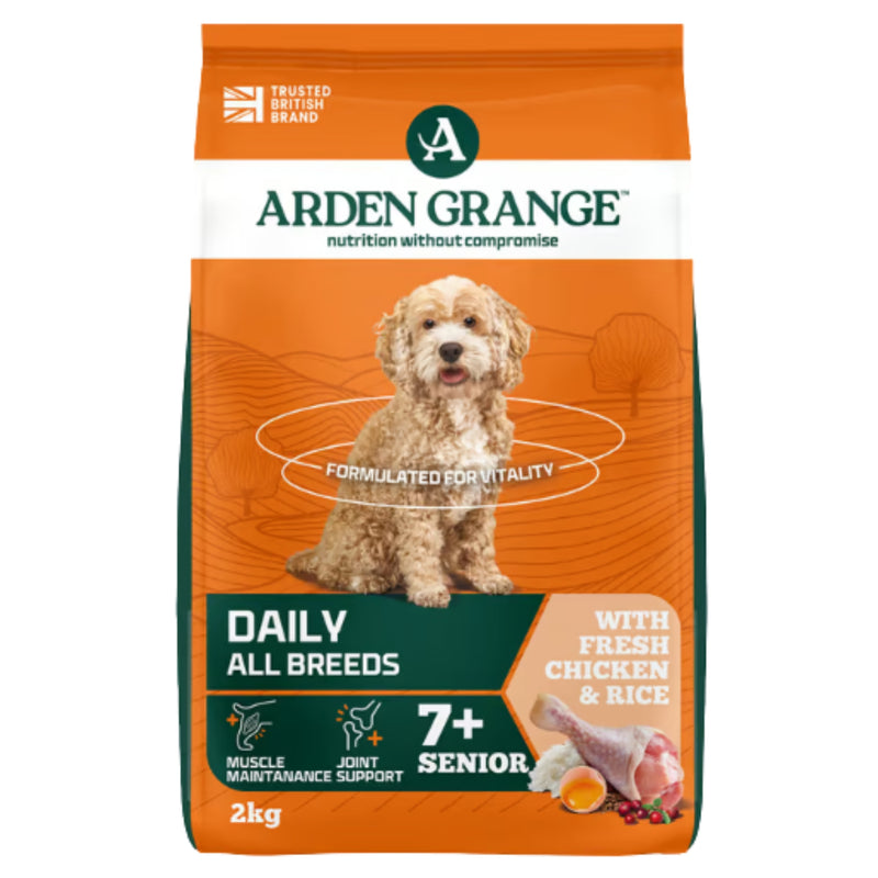 Load image into Gallery viewer, Arden Grange Senior Dry Dog Food – Chicken &amp; Rice | Complete &amp; Balanced Nutrition
