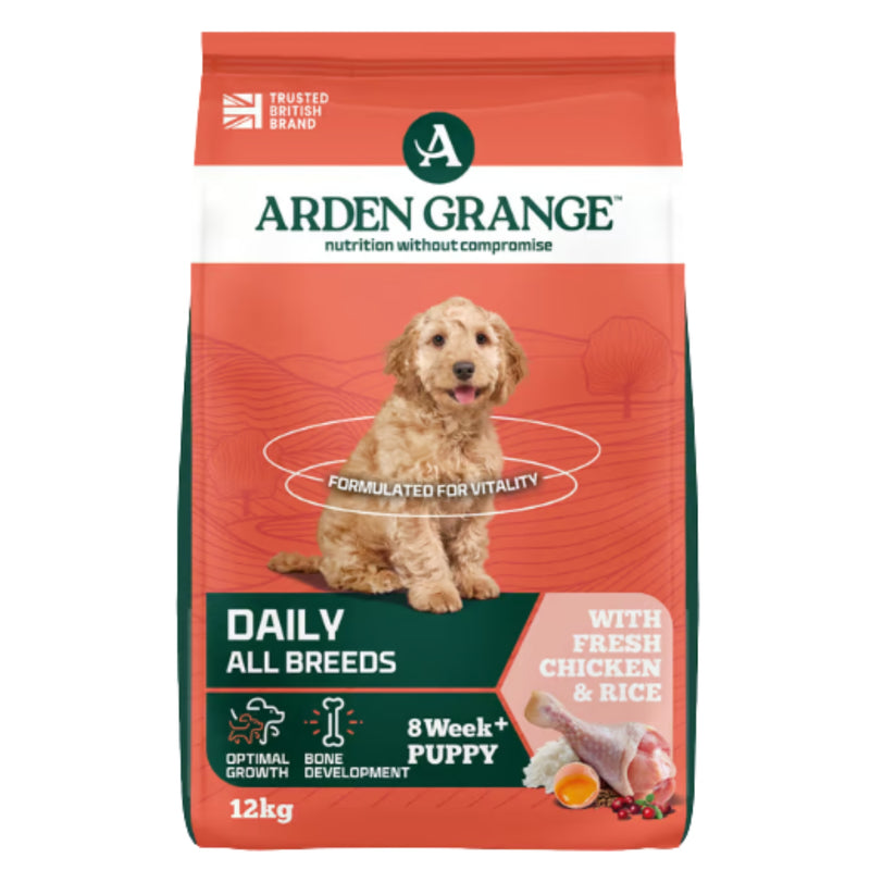 Load image into Gallery viewer, Arden Grange Puppy &amp; Junior Dry Dog Food | Rich in Chicken | Complete &amp; Balanced Nutrition
