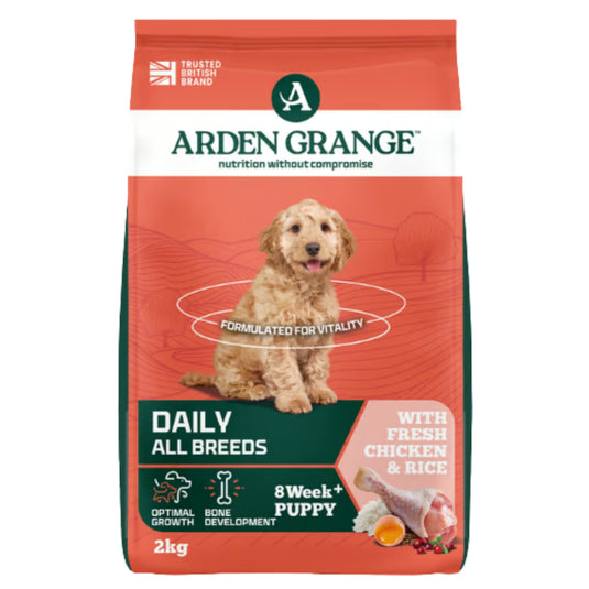Arden Grange Puppy & Junior Dry Dog Food | Rich in Chicken | Complete & Balanced Nutrition
