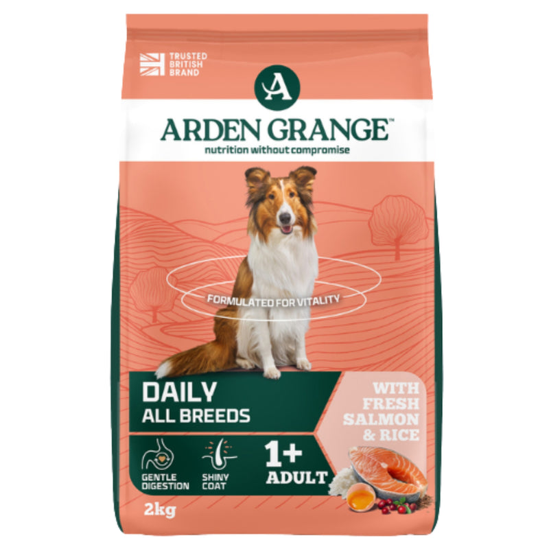 Load image into Gallery viewer, Arden Grange Adult Dog Dry Food – Salmon &amp; Rice, Hypoallergenic Complete Nutrition
