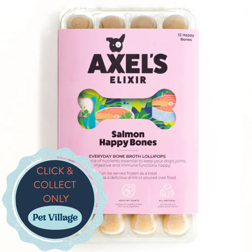 Axel's Elixir Salmon Happy Bones Frozen Dog Treats 12x20g