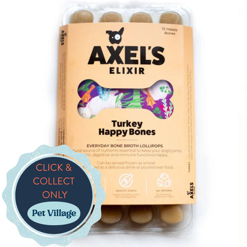 Axel's Elixir Turkey Happy Bones Frozen Dog Treats 12x20g