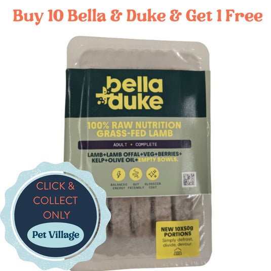 Bella & Duke Grass-Fed Lamb 500g – Adult Premium 100% Raw Dog Food for Optimal Health