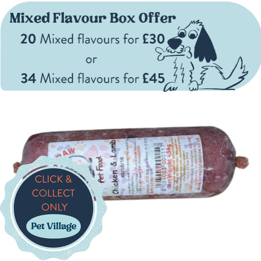 Birmingham Raw Chicken & Lamb 454g | High-Protein, Grain-Free Raw Dog Food