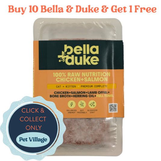 Bella & Duke Chicken & Salmon 250g – Cat Nutritious Protein-Rich, Grain-Free Raw Cat Food