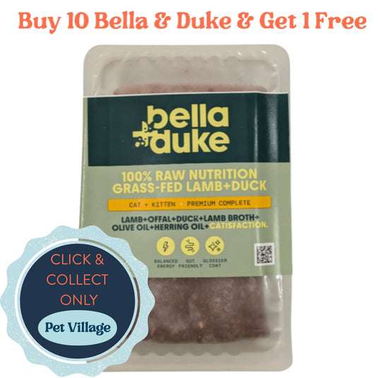 Bella & Duke Nutritious Lamb & Duck 250g – High-Protein, Grain-Free Raw Cat Food
