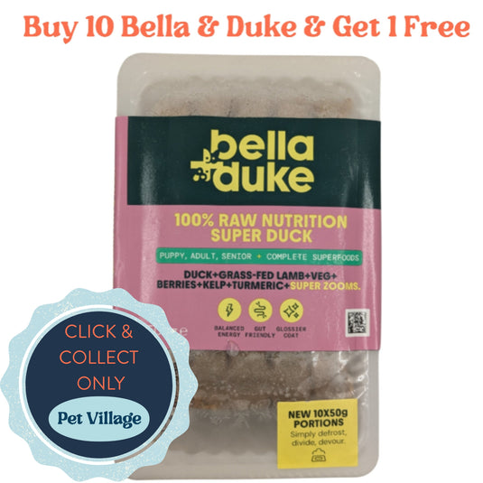 Bella & Duke Super Duck 500g – All Life Stages Nutrient-Dense Raw Dog Food for Puppies, Adults & Seniors