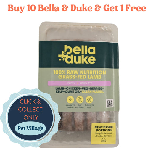 Bella & Duke Grass-Fed Lamb 500g – Puppy High-Protein, Nutrient-Rich Raw Food