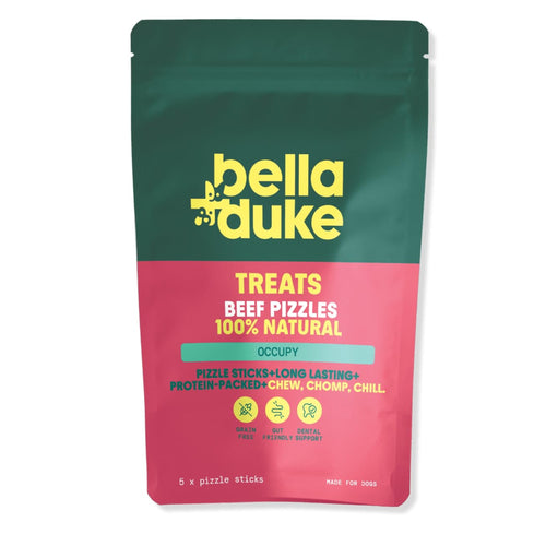 Long lasting treat that supports dog brain functionality and calms them down.