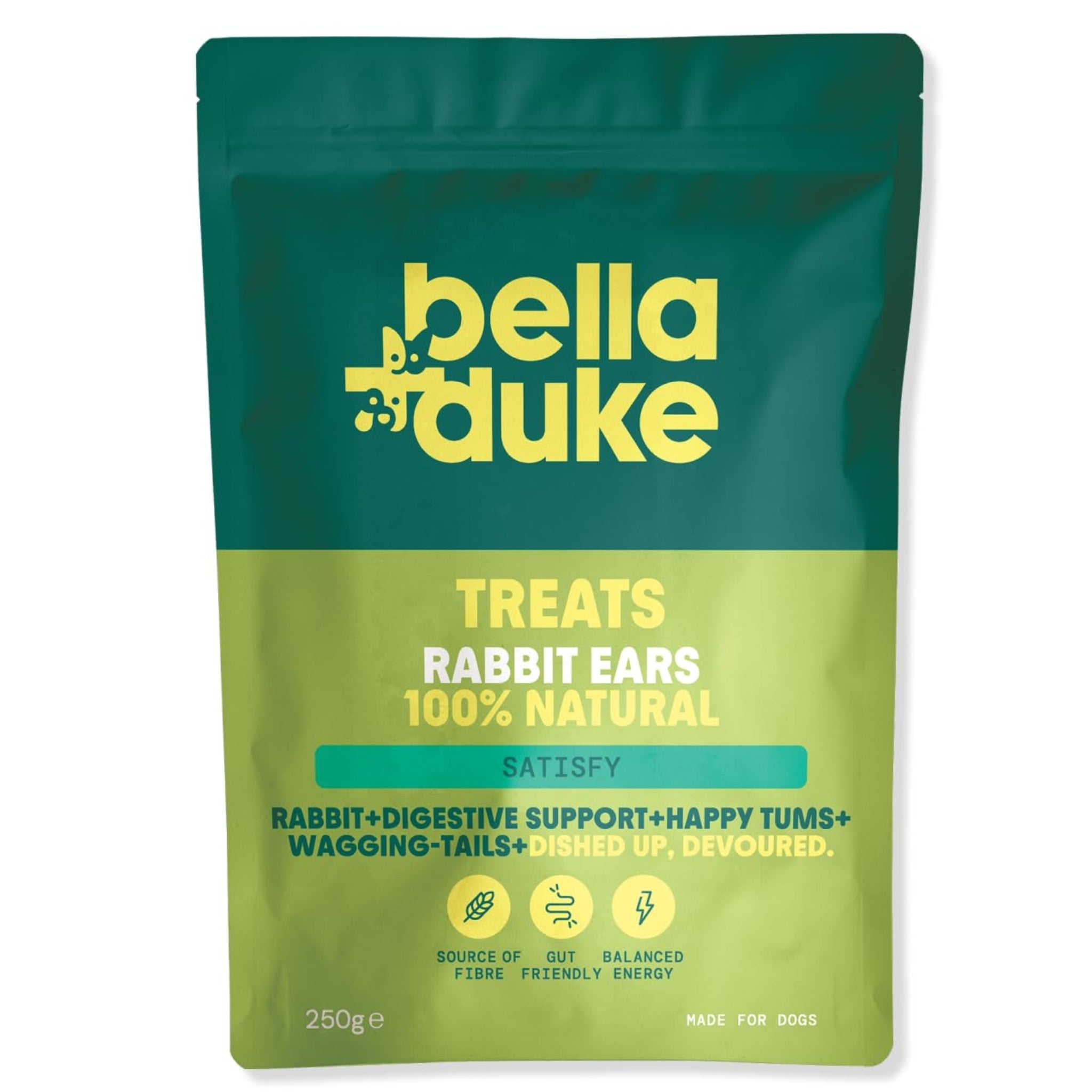 Bella & Duke Rabbit Ears 100% Natural treats for Dogs 250g – Our Pet ...