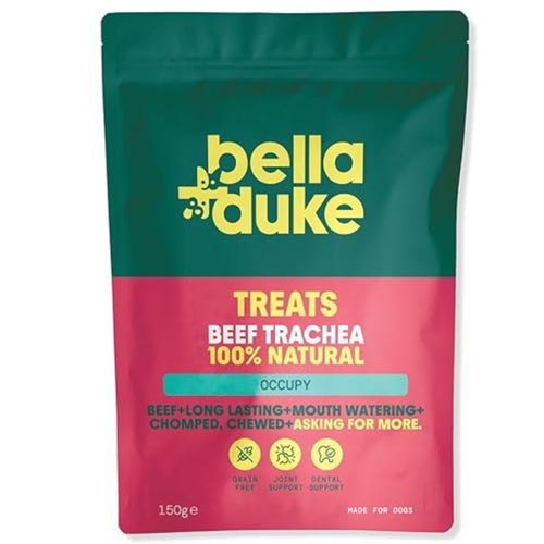 Long lasting treat that supports dental hygiene and jaw strength in dogs