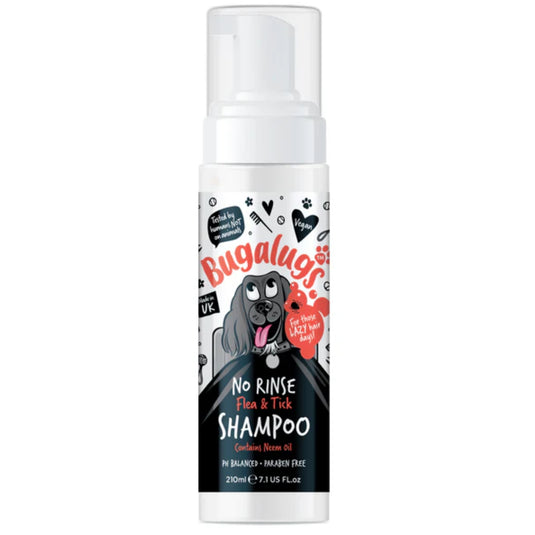 Bugalugs No Rinse Flea & Tick Dog Shampoo 210ml