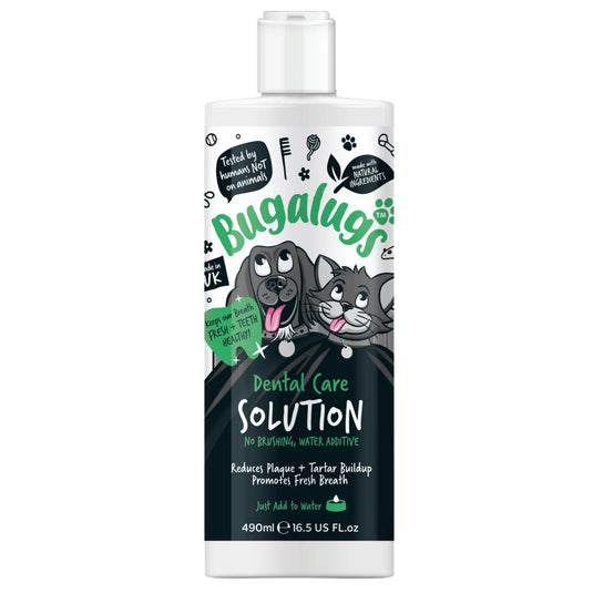 Bugalugs Dental Care Solution 250ml oral hygiene for dogs and cats
