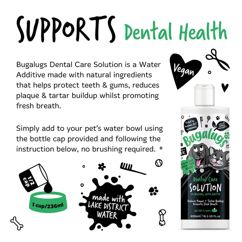 Load image into Gallery viewer, Bugalugs Dental Care Solution 250ml – Oral Hygiene for Dogs &amp; Cats
