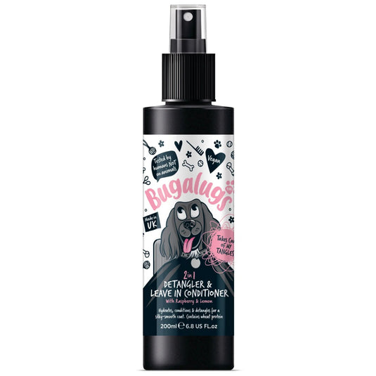 Bugalugs Detangle & Conditioning Spray Raspberry & Lemon 200ml for dogs