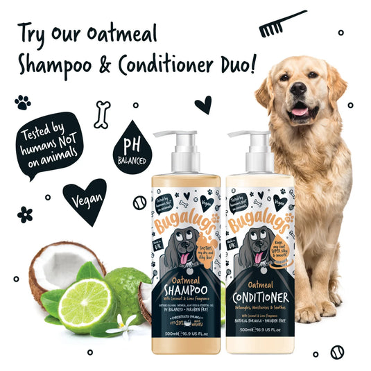 Bugalugs Dog Conditioner with Oatmeal – Gentle Coat Care for Dogs