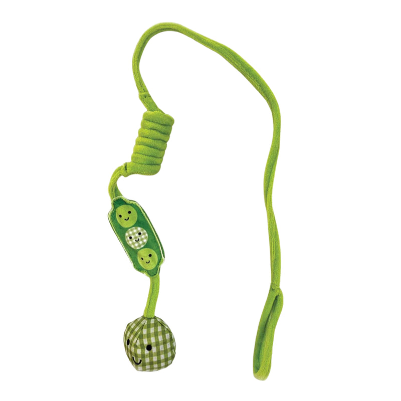 Load image into Gallery viewer, Happypet Tabby Patch Pea Pod Cat Bungee Toy interactive hanging pea pod cat toy
