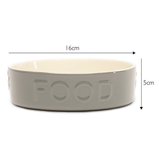 Scruffs Grey Stoneware Slow Feeder Bowl