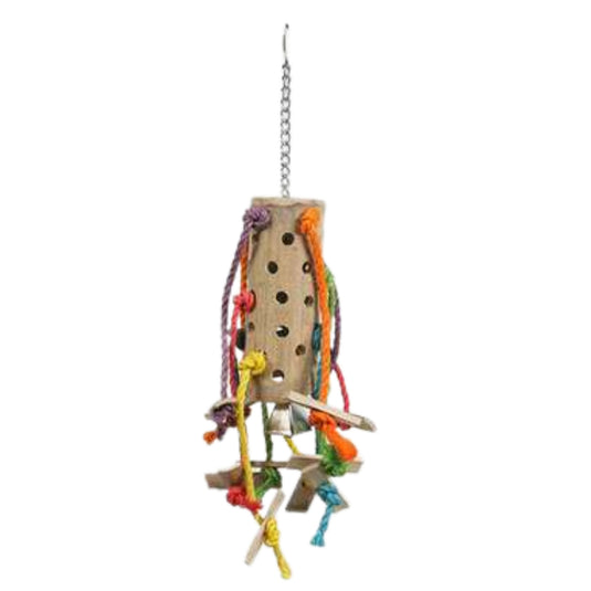 Happy Pet Bamboo Puzzle Large Bird Toy parrot foraging enrichment toy
