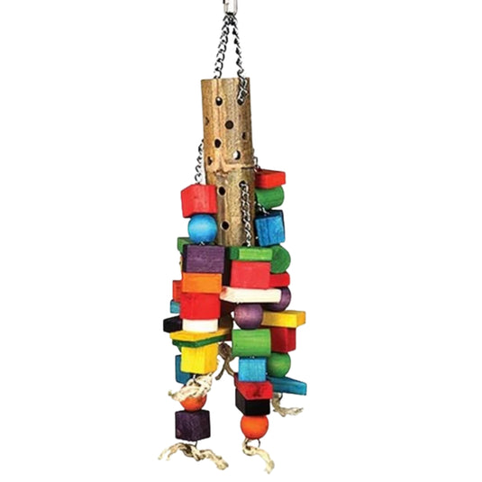 The Bird House Bamboo Supersize Parrot Toy large bamboo chewing toy for parrots