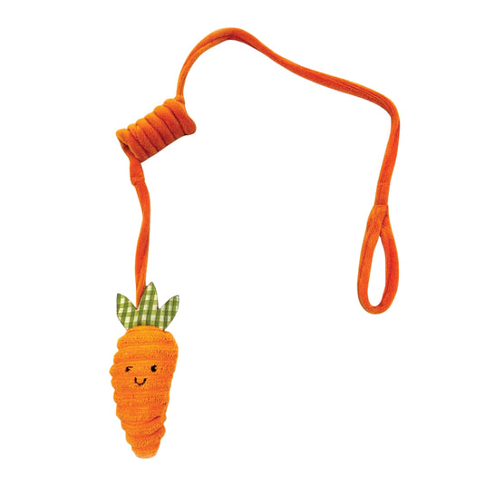 Happypet Tabby Patch Carrot Cat Bungee Toy interactive hanging carrot cat toy