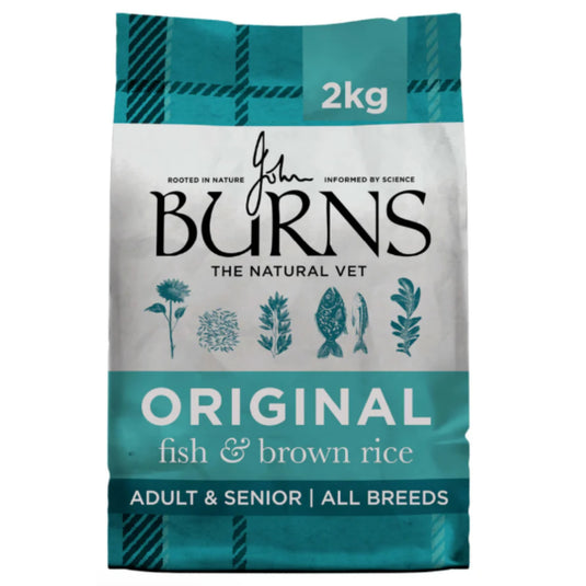 Burns Natural Adult/Senior Dry Dog Food - Original Fish and Brown Rice