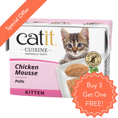 Catit Cuisine Wet Kitten Food - Chicken Mousse - 90g