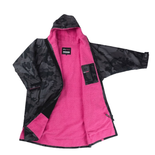 Dryrobe Black Camo Pink Infill Advance Changing Robe