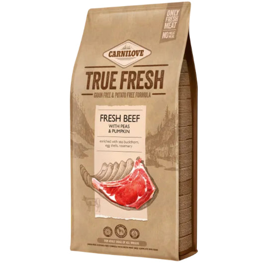 Carnilove True Fresh Beef Dog Food 1.4kg grain-free adult dry dog food high protein natural