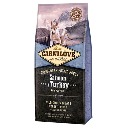 Carnilove Salmon & Turkey Grain Free Puppy Dog Food 1.5Kg