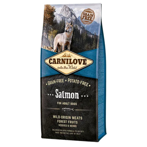 Carnilove Salmon Grain Free Adult Dog Food 1.5Kg bag

