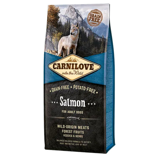 Carnilove Salmon Grain Free Adult Dog Food 1.5Kg bag

