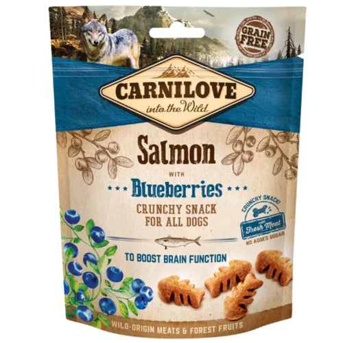 Carnilove Salmon with Blueberries Crunchy Dog Treats 200g